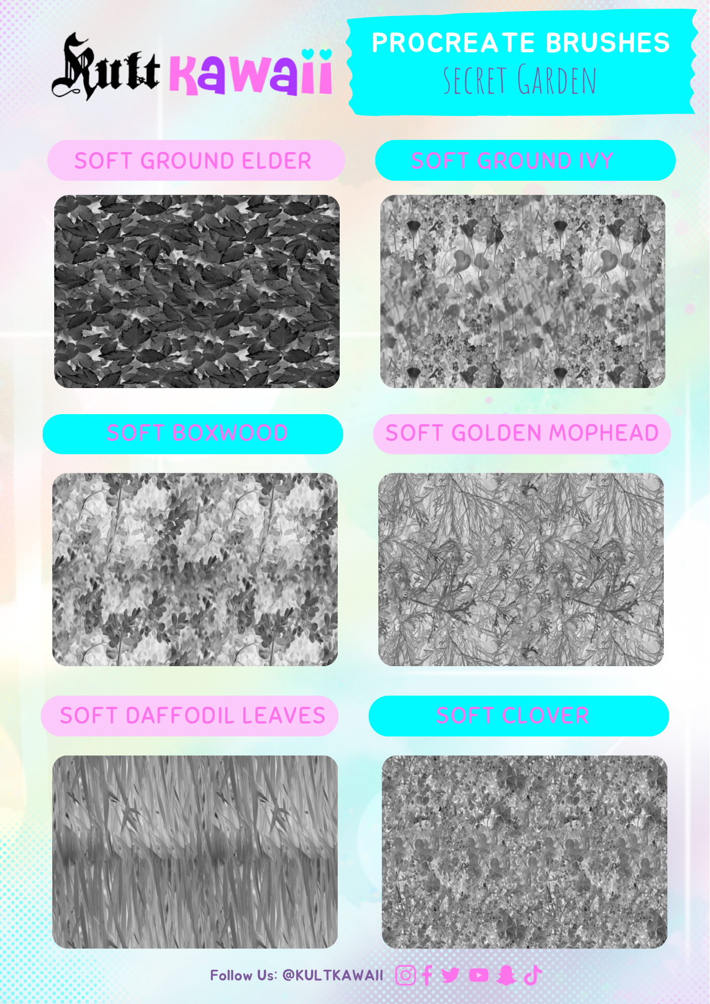 Secret Garden Procreate Brush Set