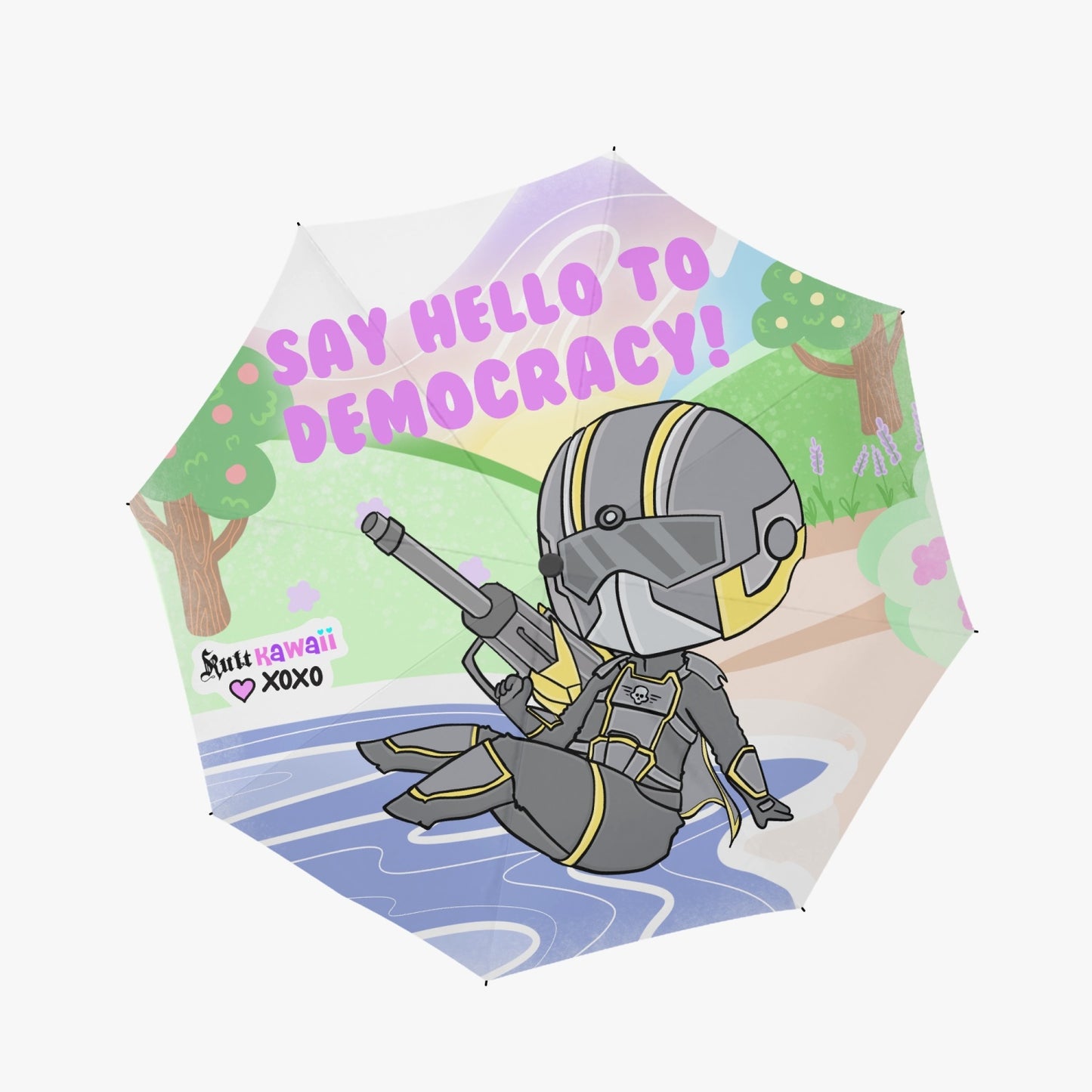 Say Hello To Democracy UV Umbrella