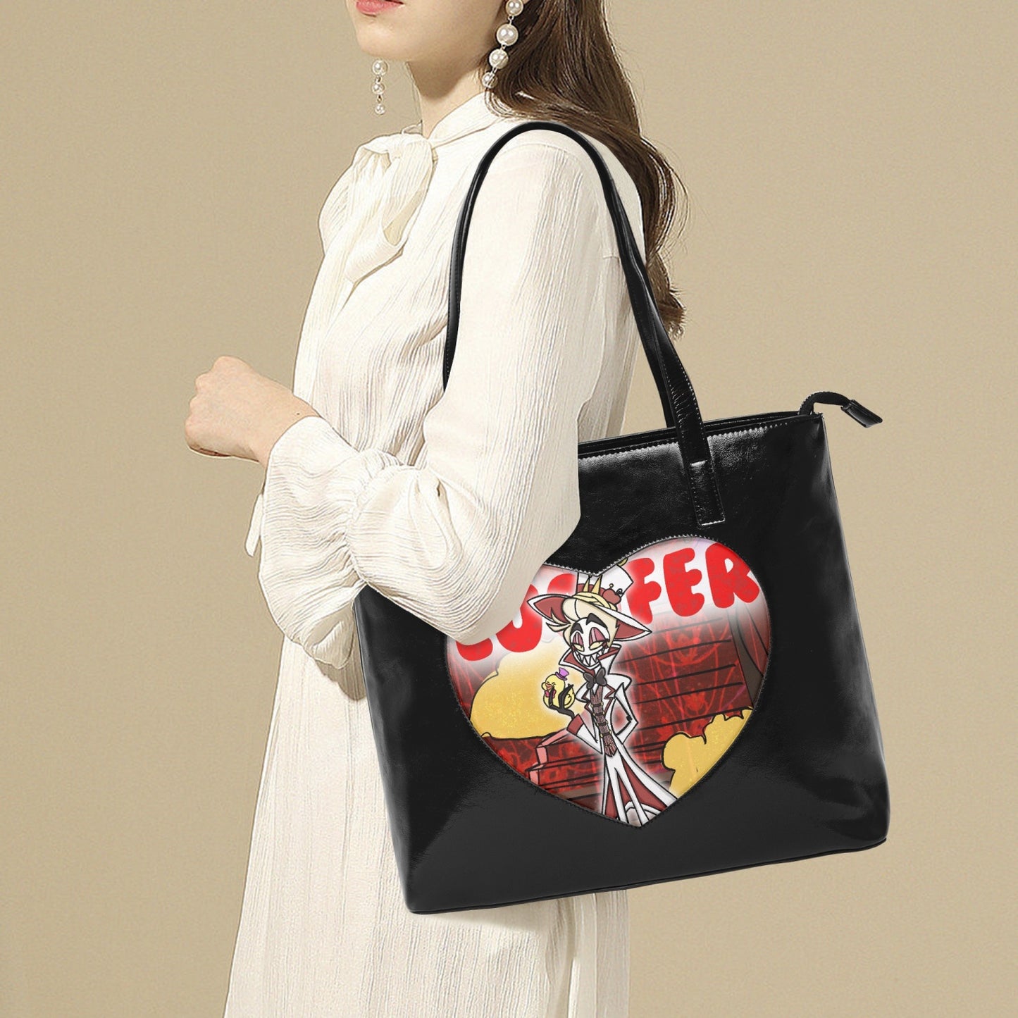 Lucifer Heart Tote Bag