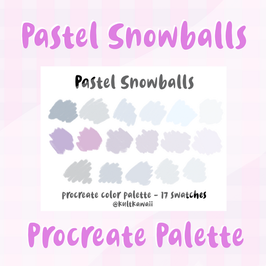 Pastel Snowball Procreate Palette