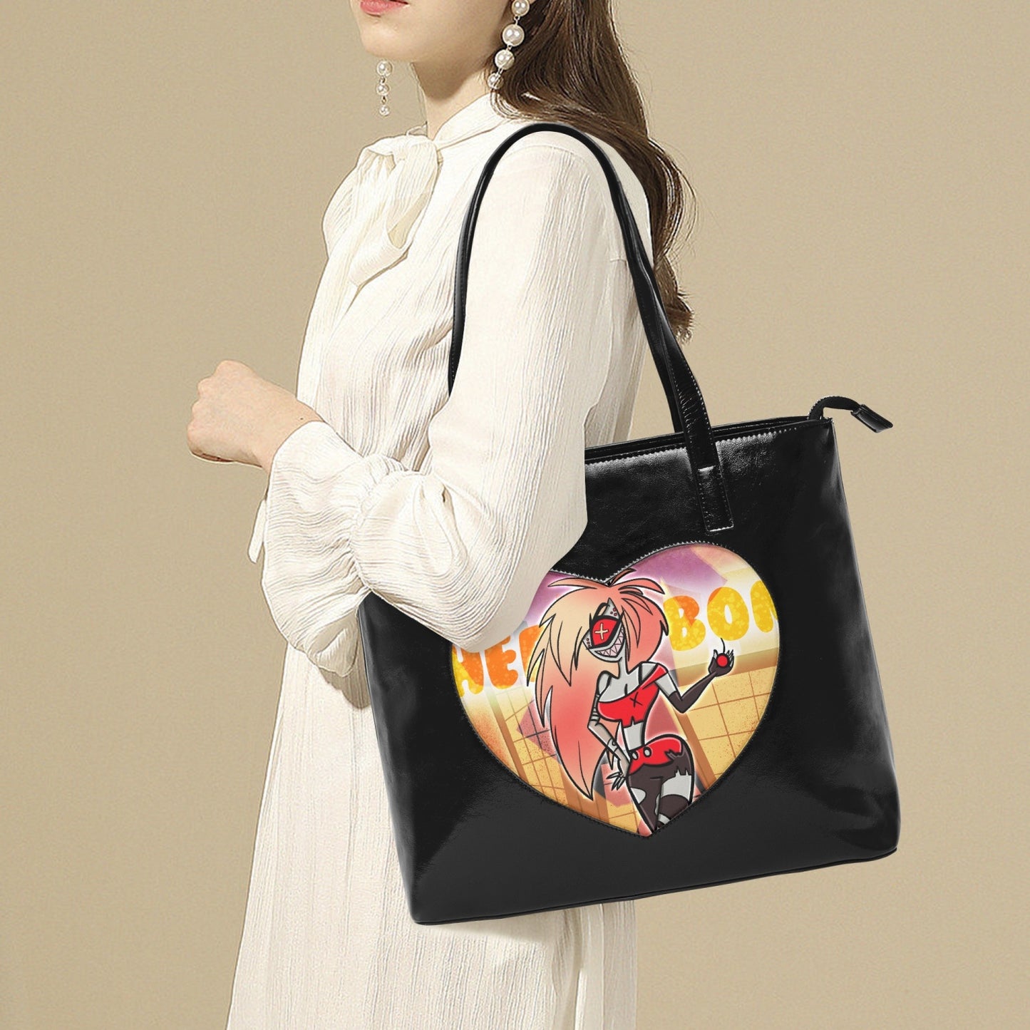 Cherri Bomb Heart Tote Bag