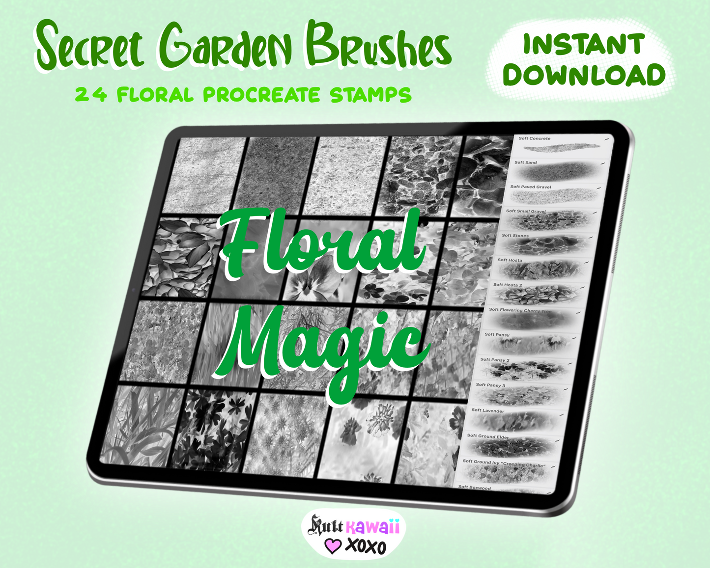 Secret Garden Procreate Brush Set
