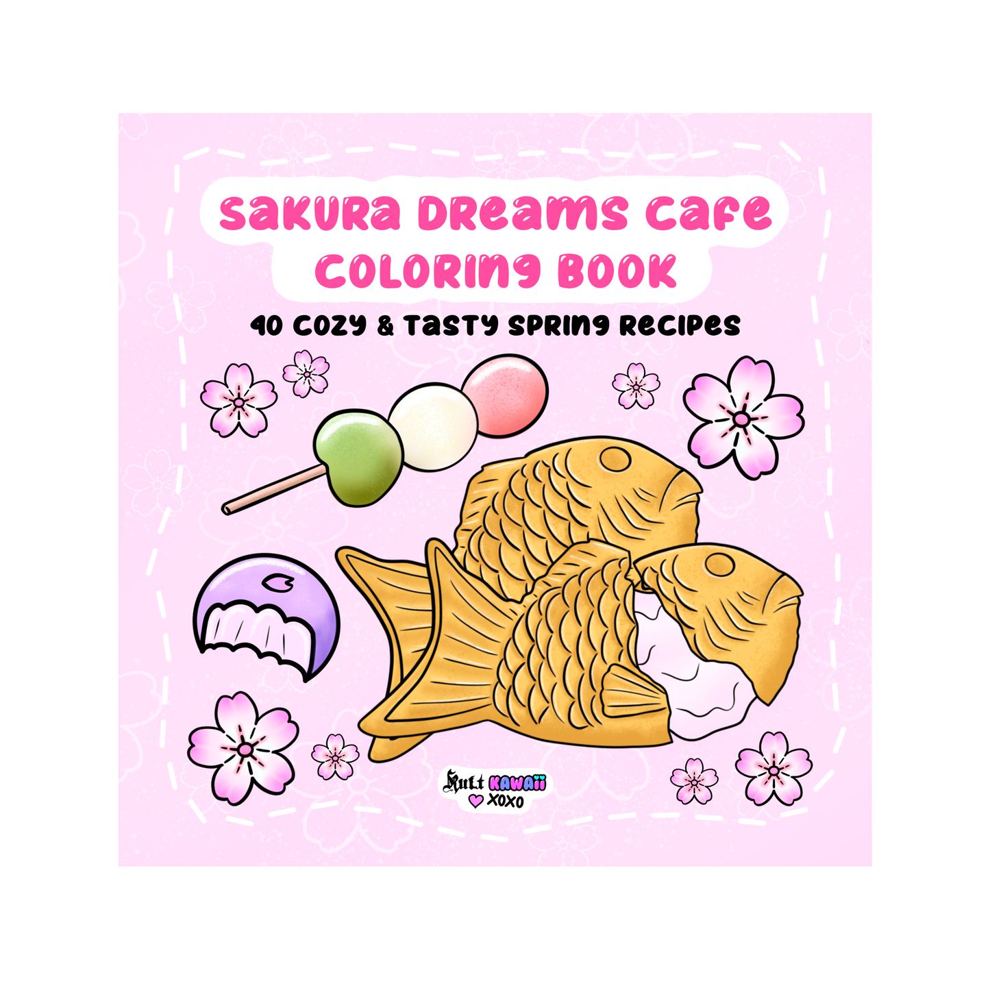 Sakura Dreams Cafe Coloring Book