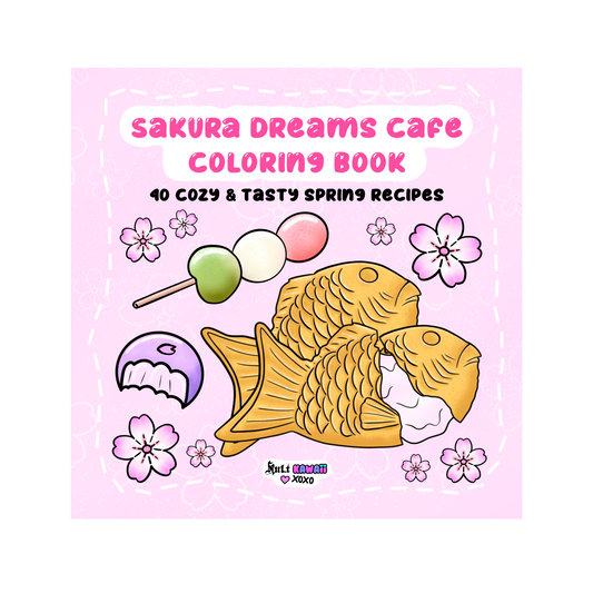 Sakura Dreams Cafe Coloring Book
