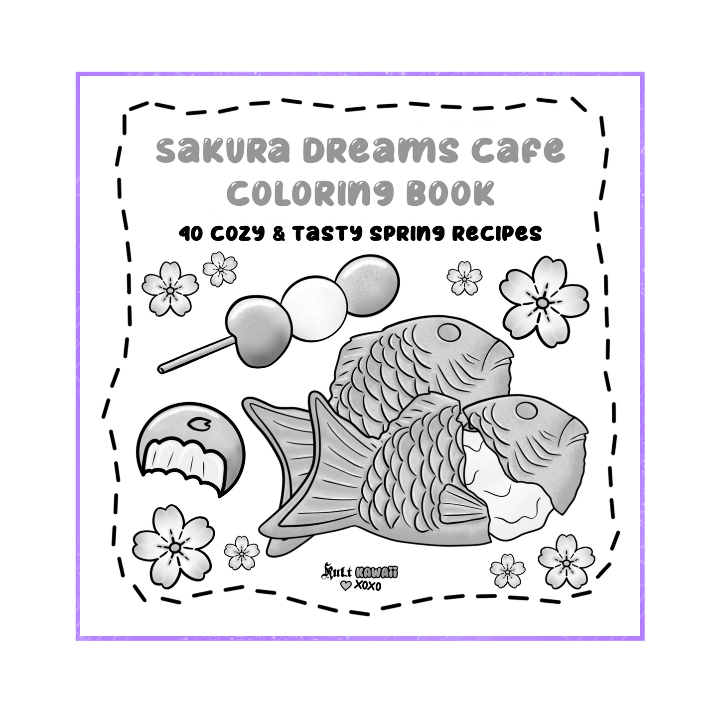 Sakura Dreams Cafe Coloring Book
