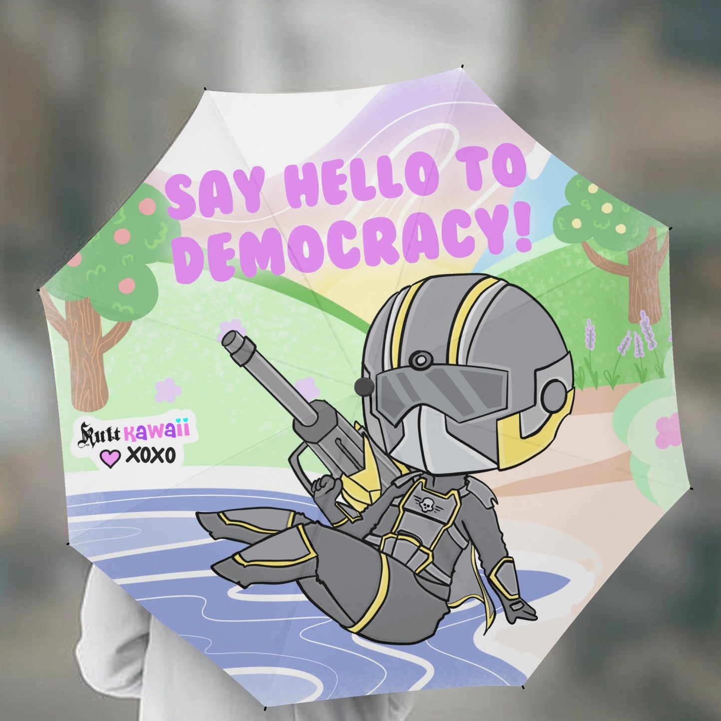 Say Hello To Democracy UV Umbrella