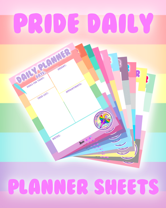 Pride Daily Planner Sheets