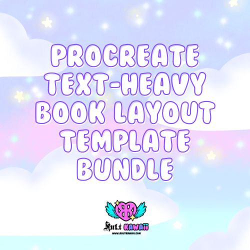 Procreate Text-Heavy Book Layout Template Bundle