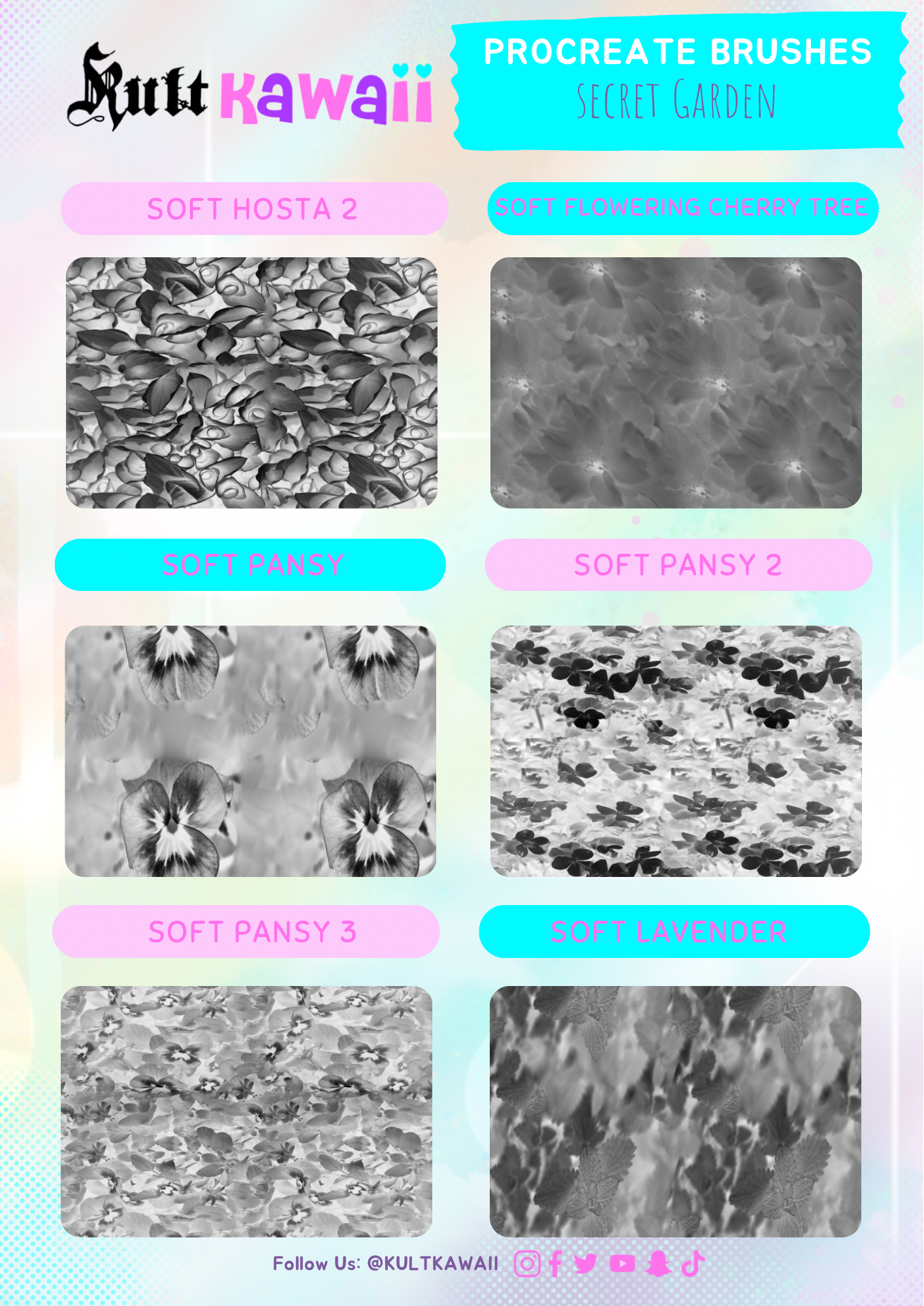 Secret Garden Procreate Brush Set