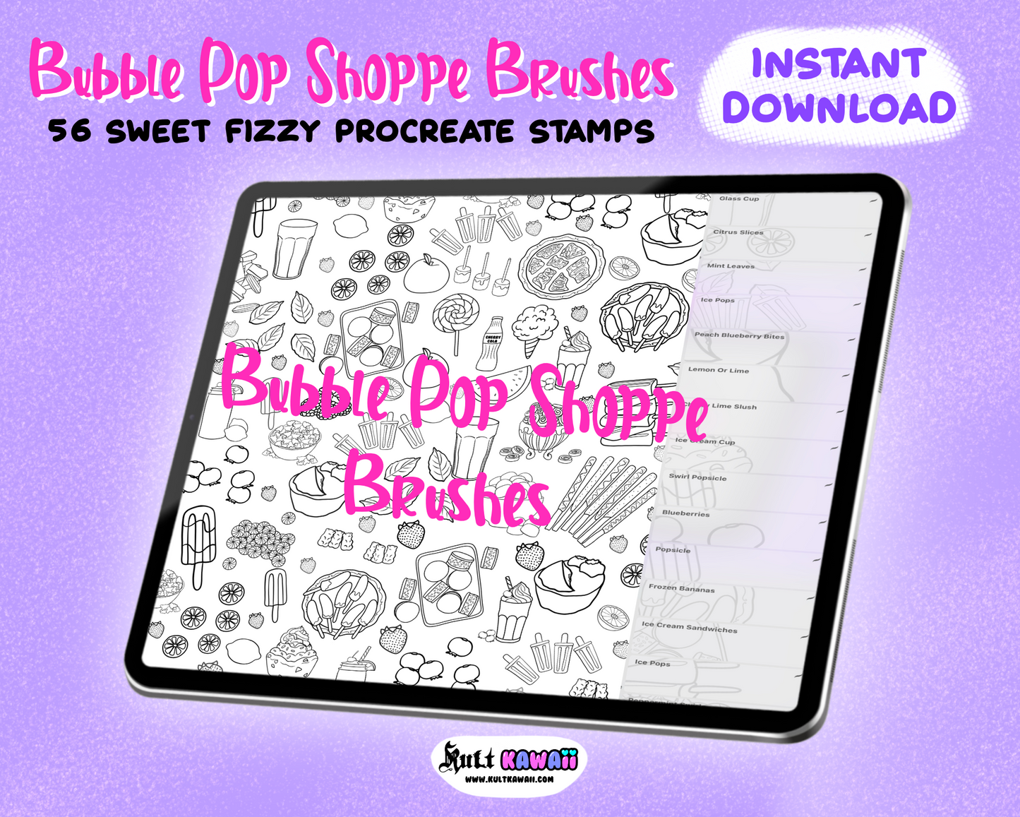 Bubble Pop shoppe Procreate Brush Set
