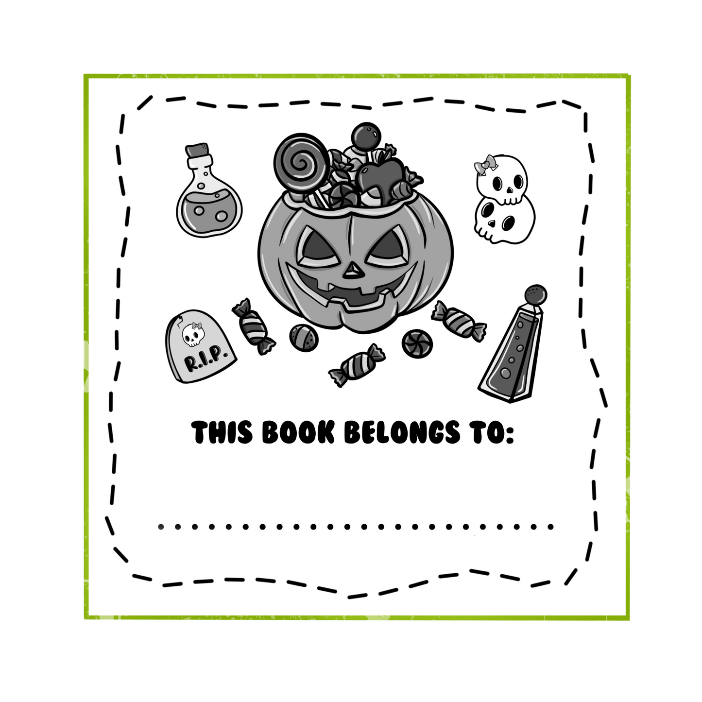 Spooky Treats Coloring Book