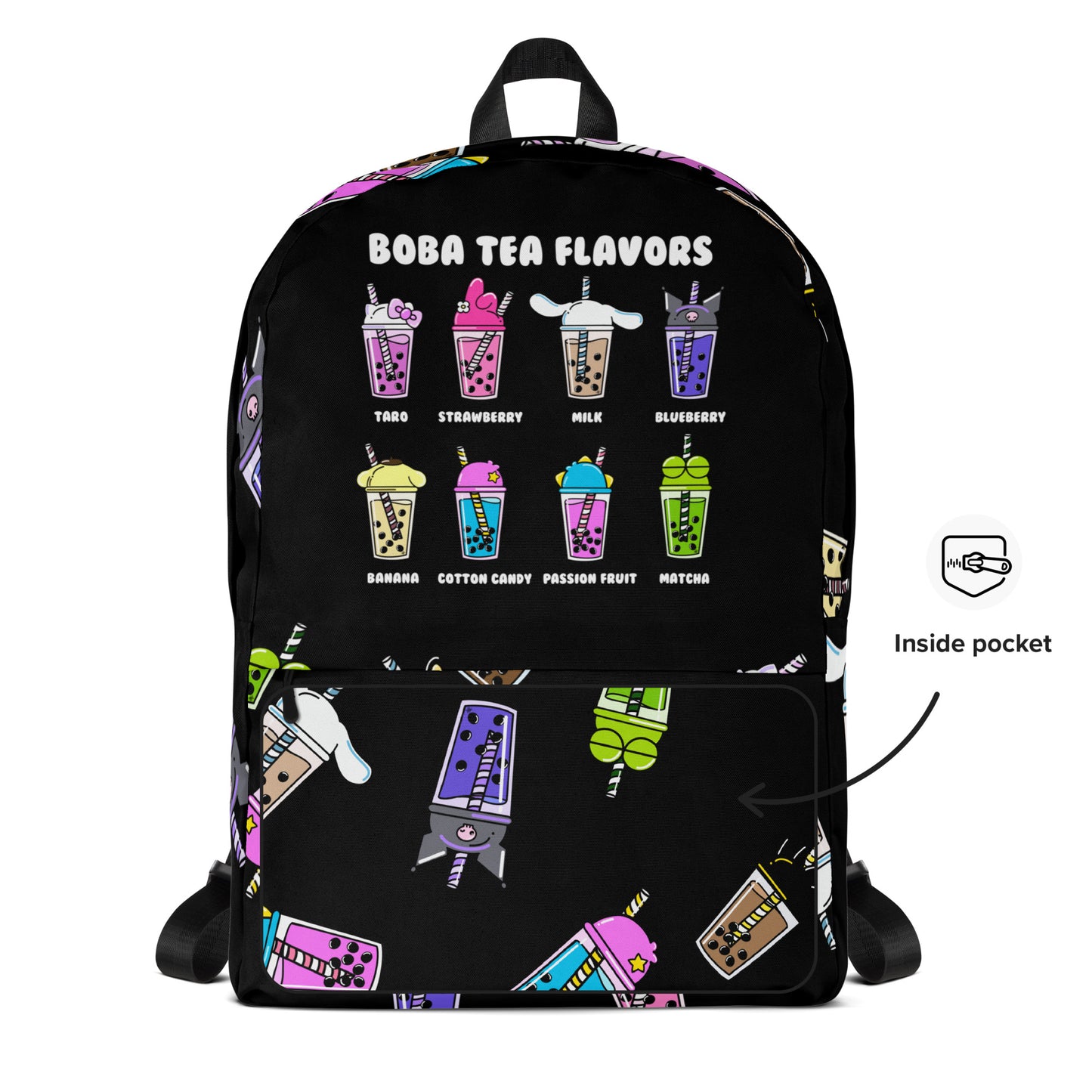 Boba Tea Flavors Backpack