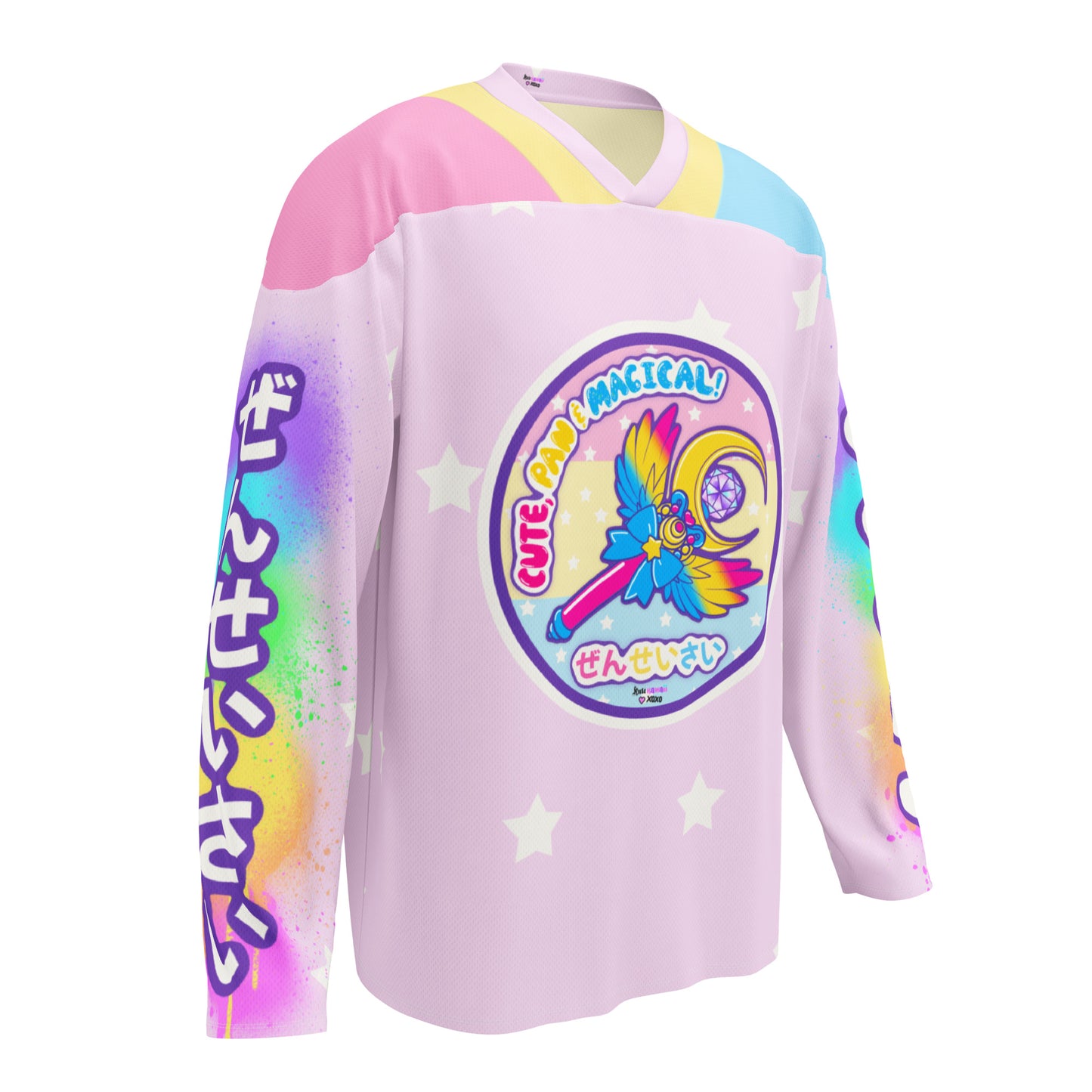 Pansexual Pride Recycled hockey fan jersey