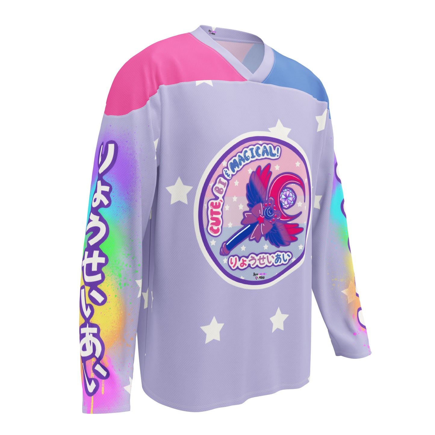 Bisexual Pride Recycled hockey fan jersey