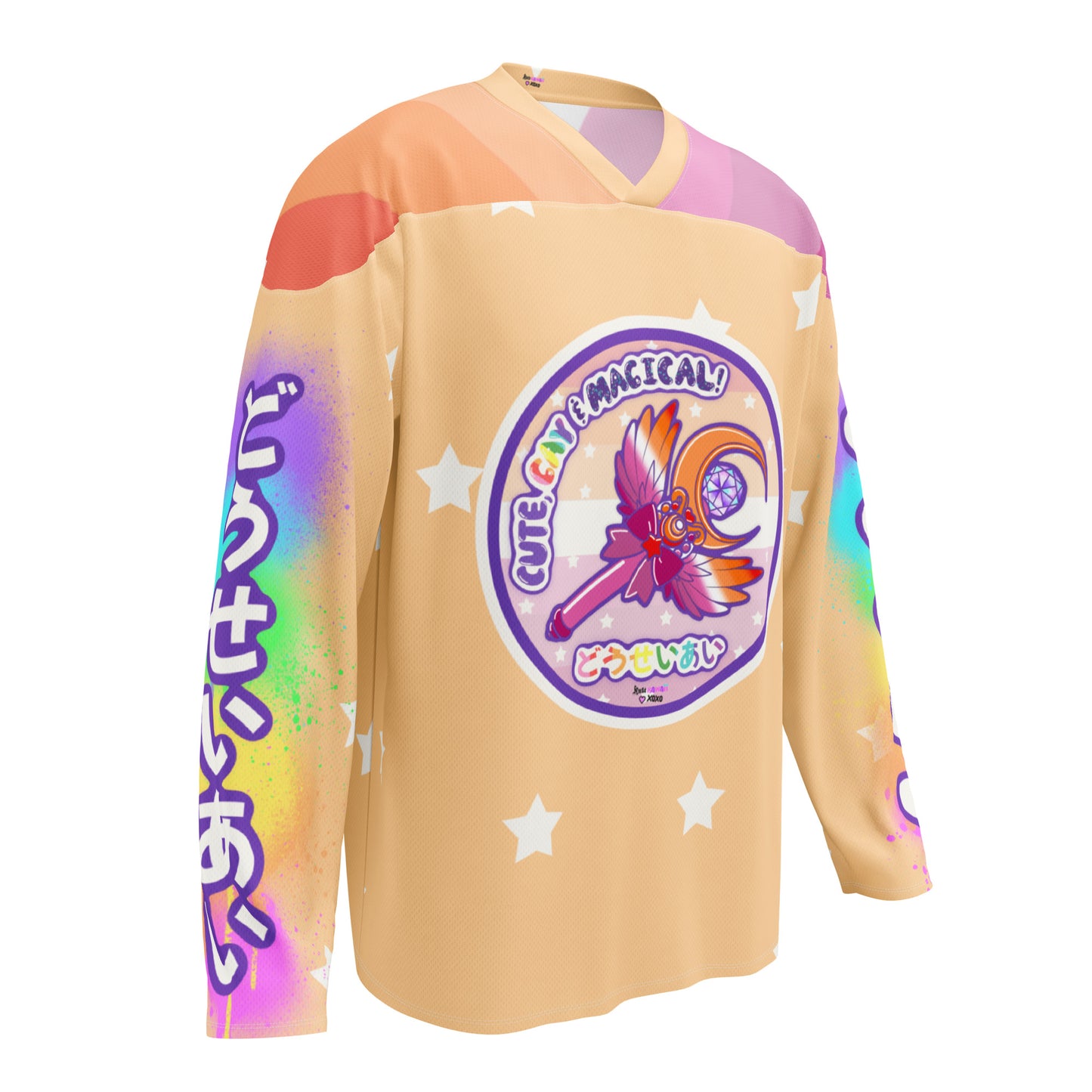 Lesbian Pride Recycled hockey fan jersey