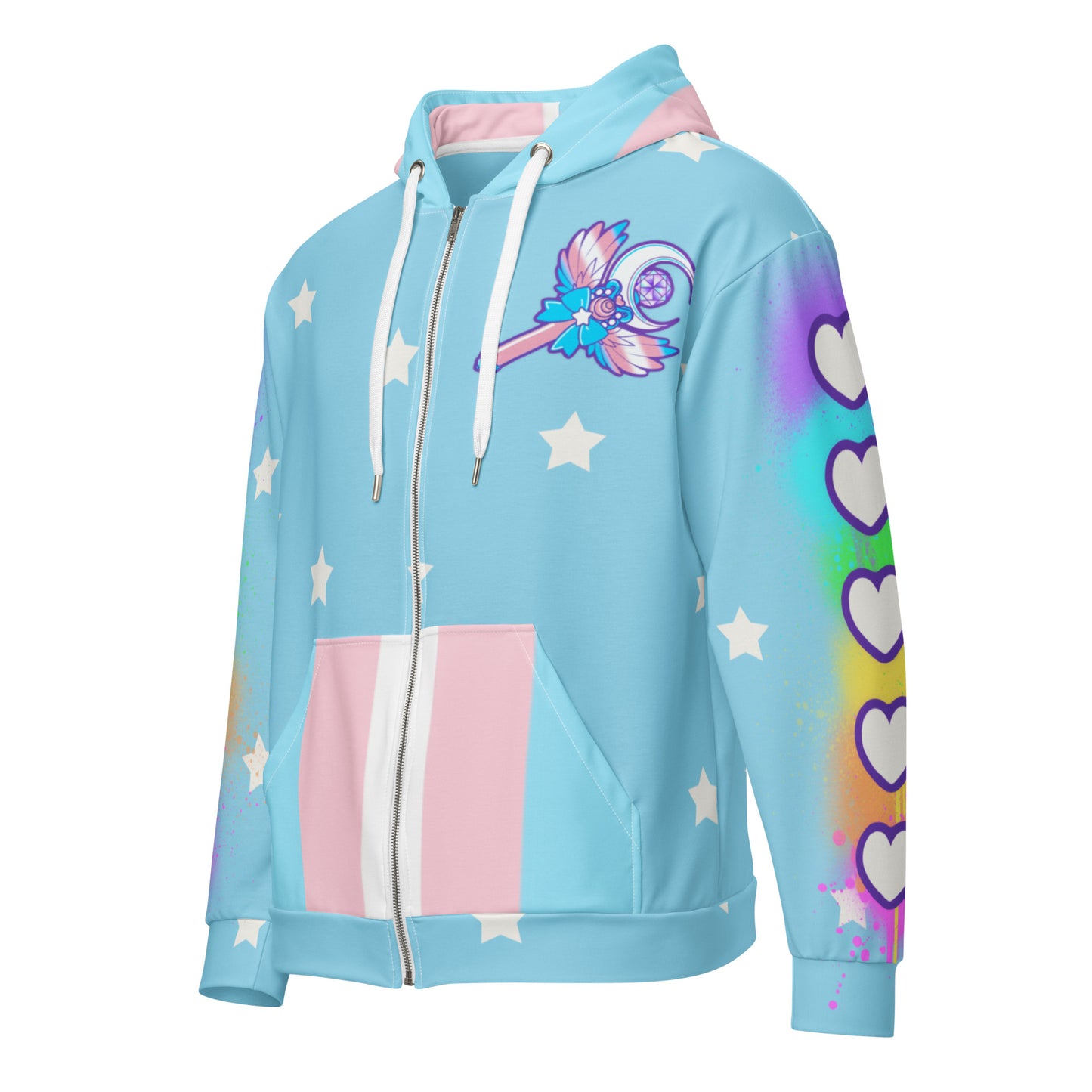 Trans Pride Unisex zip hoodie