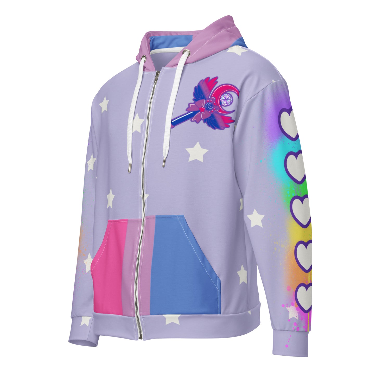 Bisexual Pride Unisex zip hoodie