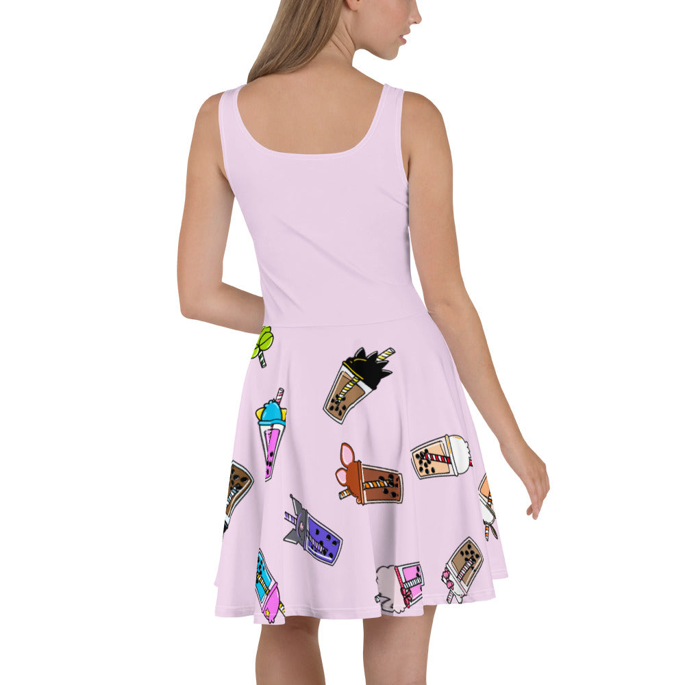Boba Tea Flavors Dress