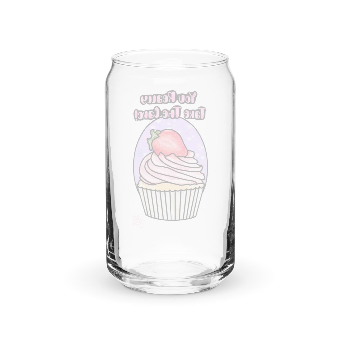 Take The Cake Can-shaped glass