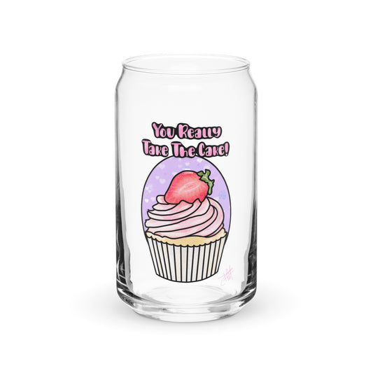 Take The Cake Can-shaped glass