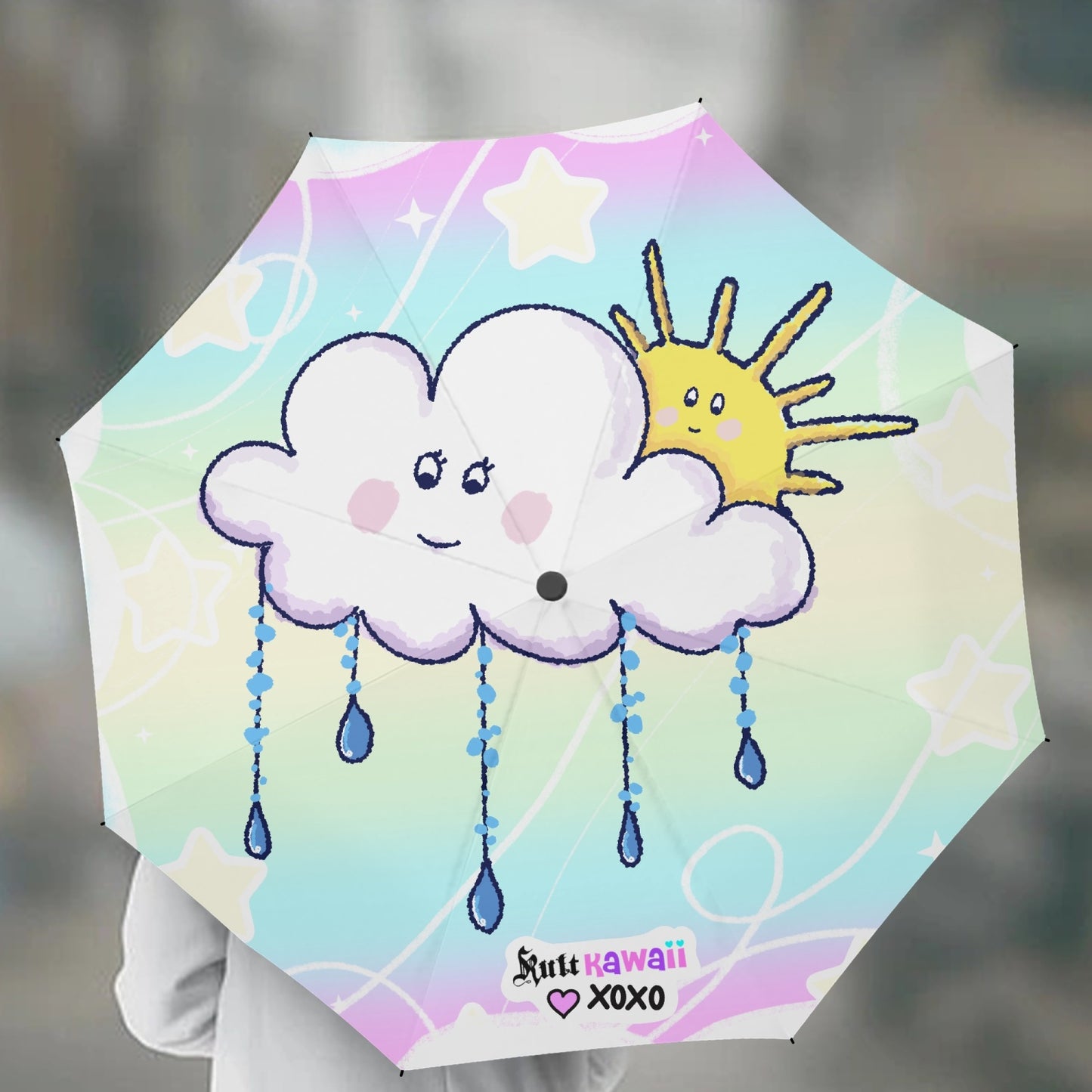 Rain Drops UV Umbrella
