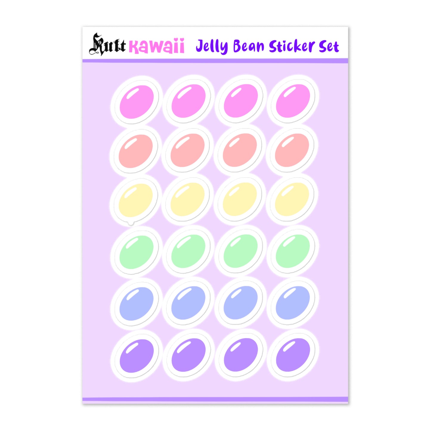 Jelly Bean Sticker sheet