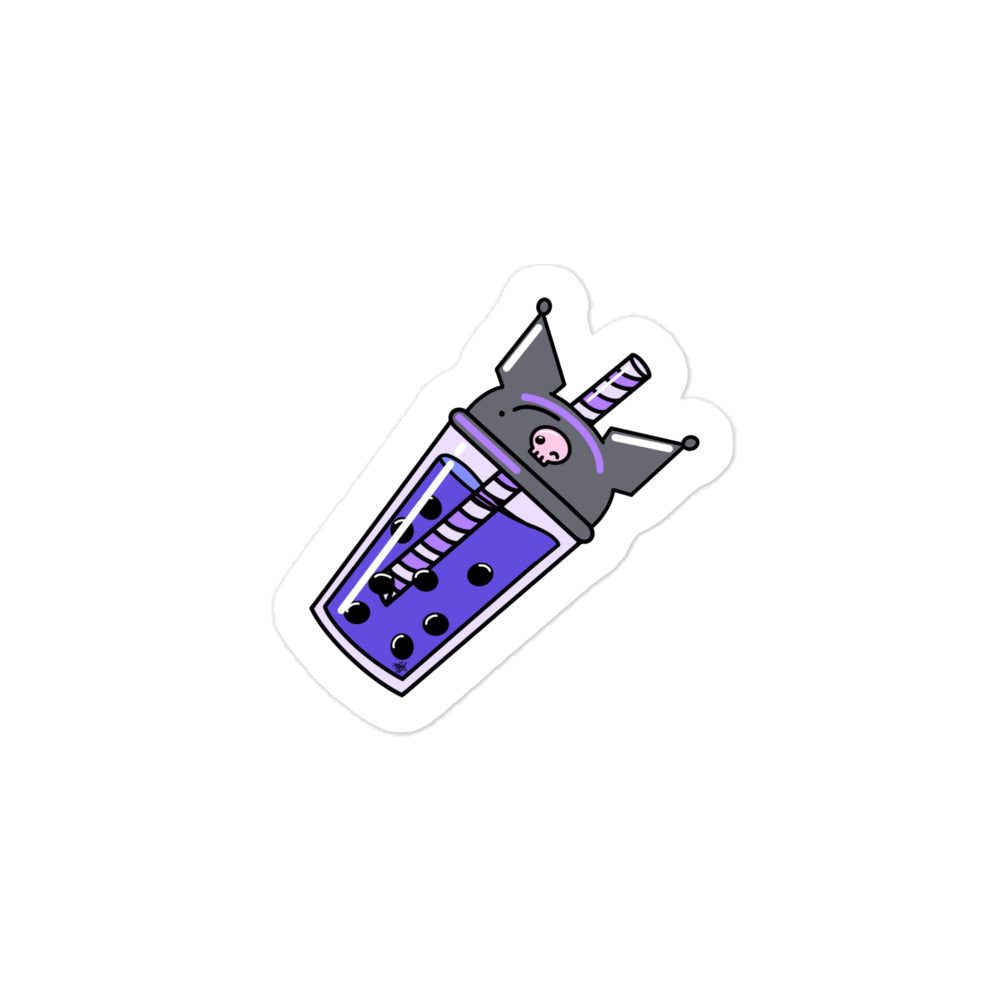 Blueberry Boba Milk Tea Sticker
