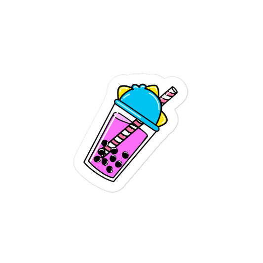 Passion Fruit Boba Tea Sticker