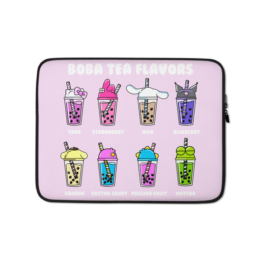 Boba Tea Flavors Laptop Sleeve