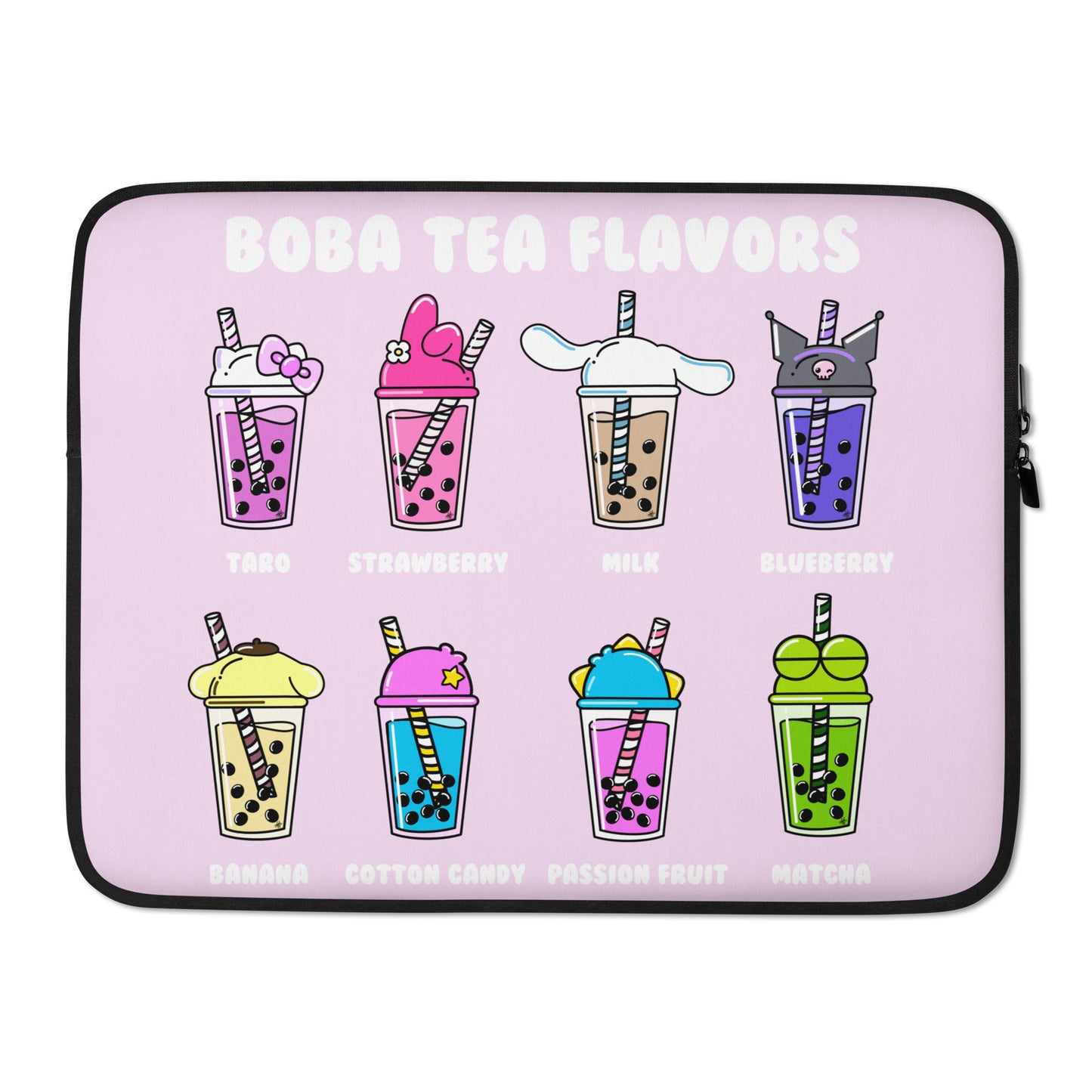 Boba Tea Flavors Laptop Sleeve
