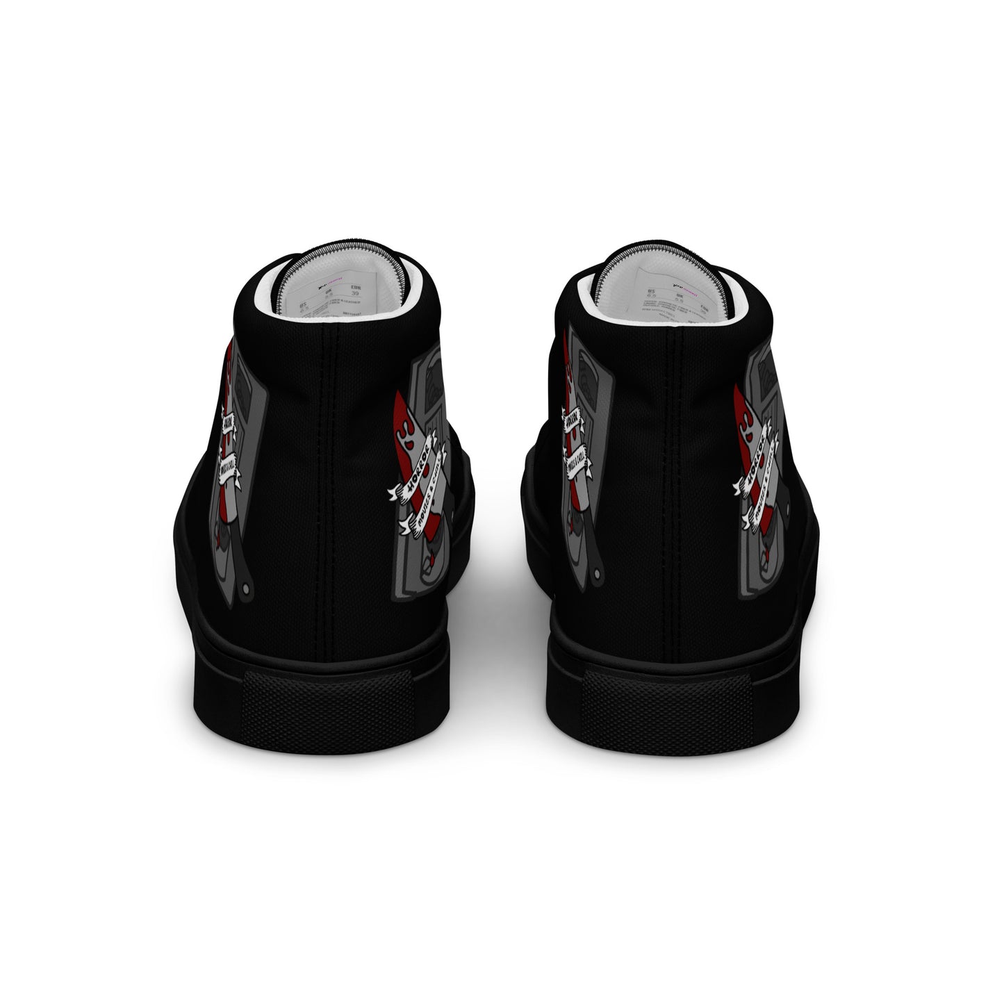 Horror Movies and Chill High-top Canvas Sneakers