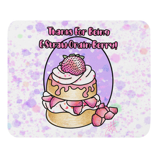 E-Straw-Ordin-Berry Mouse pad