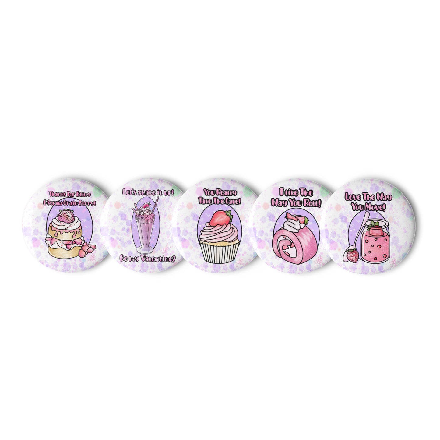 Valentine Treat Button Set