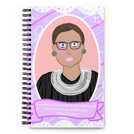Ruth Bader Ginsberg Spiral notebook