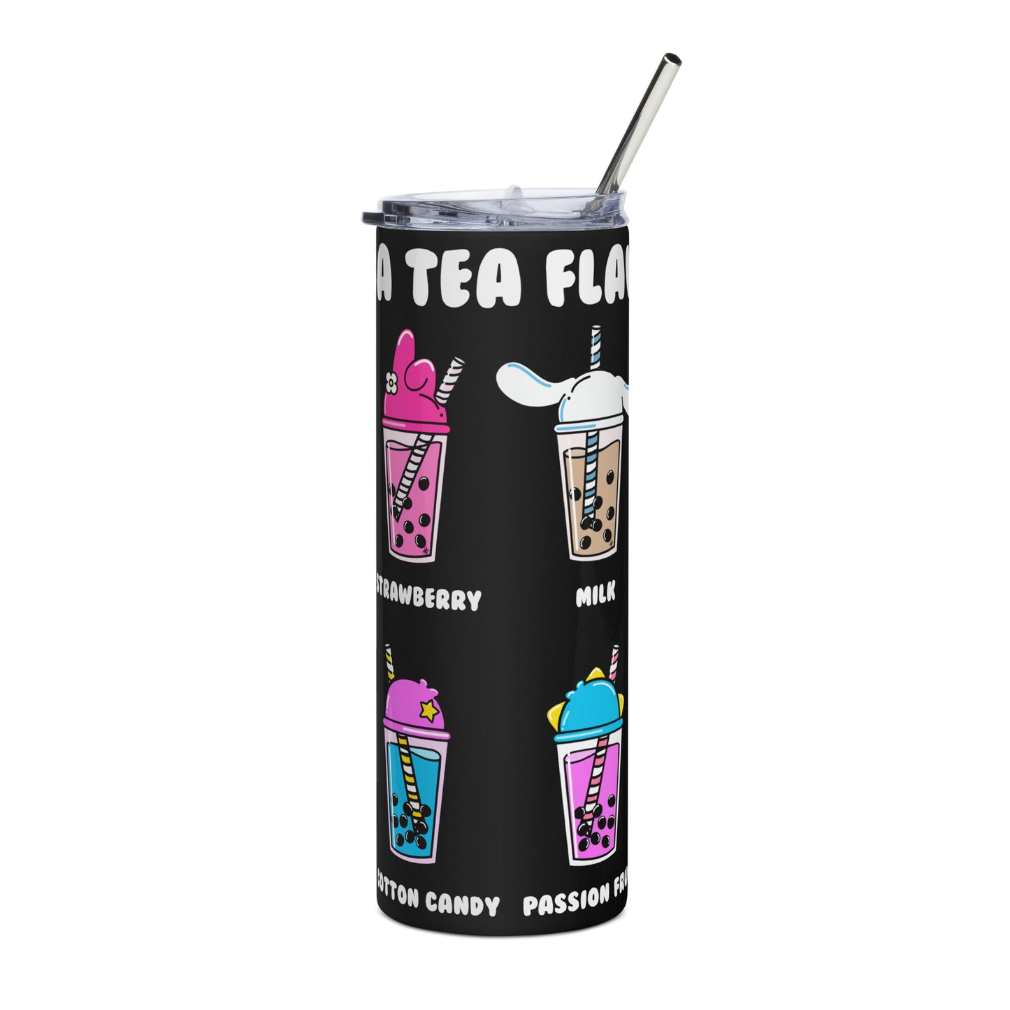 Boba Tea Flavors Stainless steel tumbler