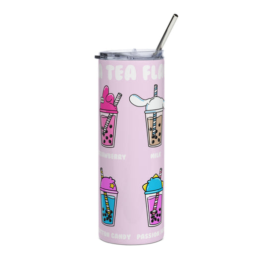 Boba Tea Flavors Stainless steel tumbler