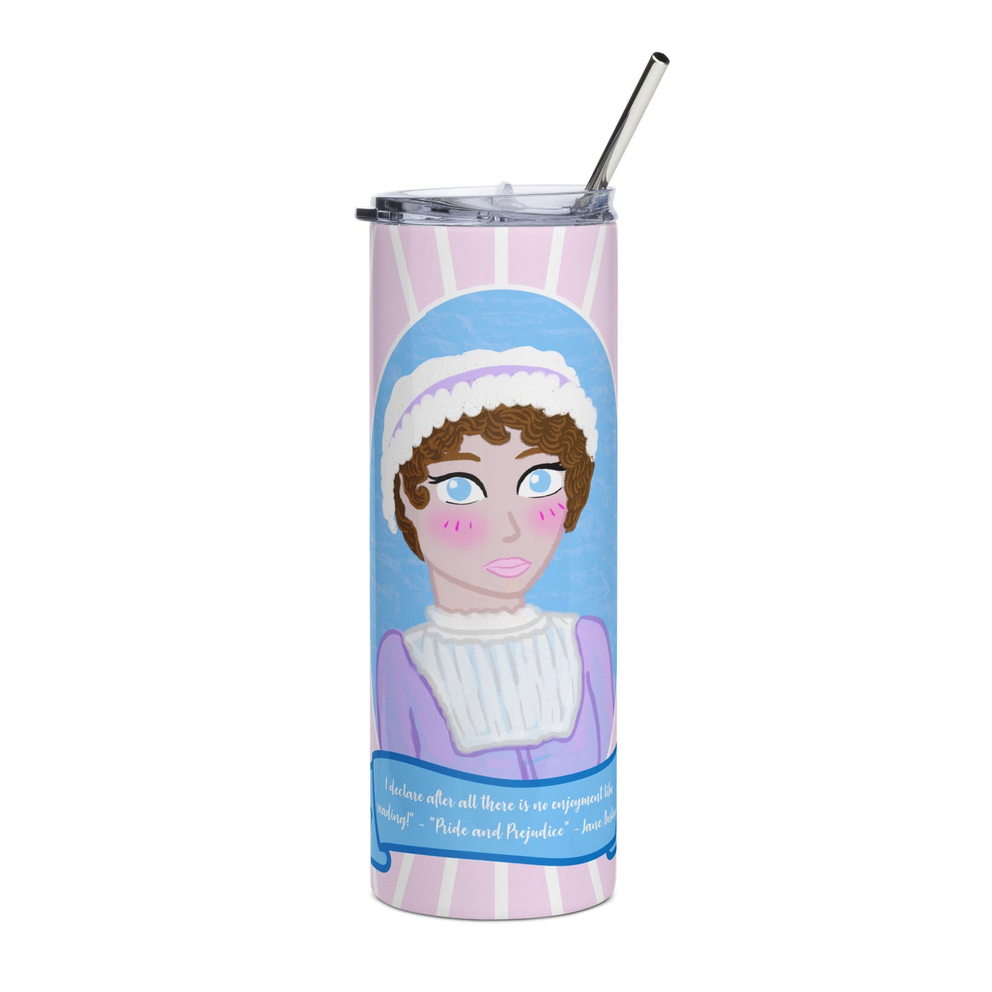 Jane Austen Stainless steel tumbler