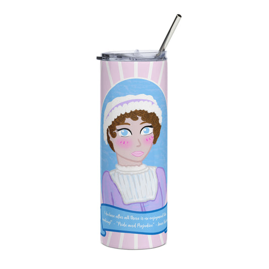 Jane Austen Stainless steel tumbler