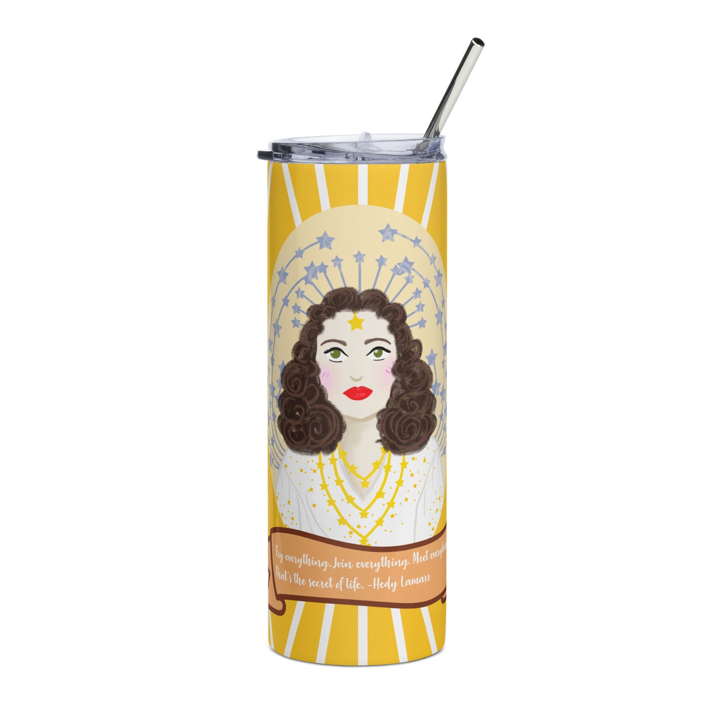 Hedy Lamarr Stainless steel tumbler