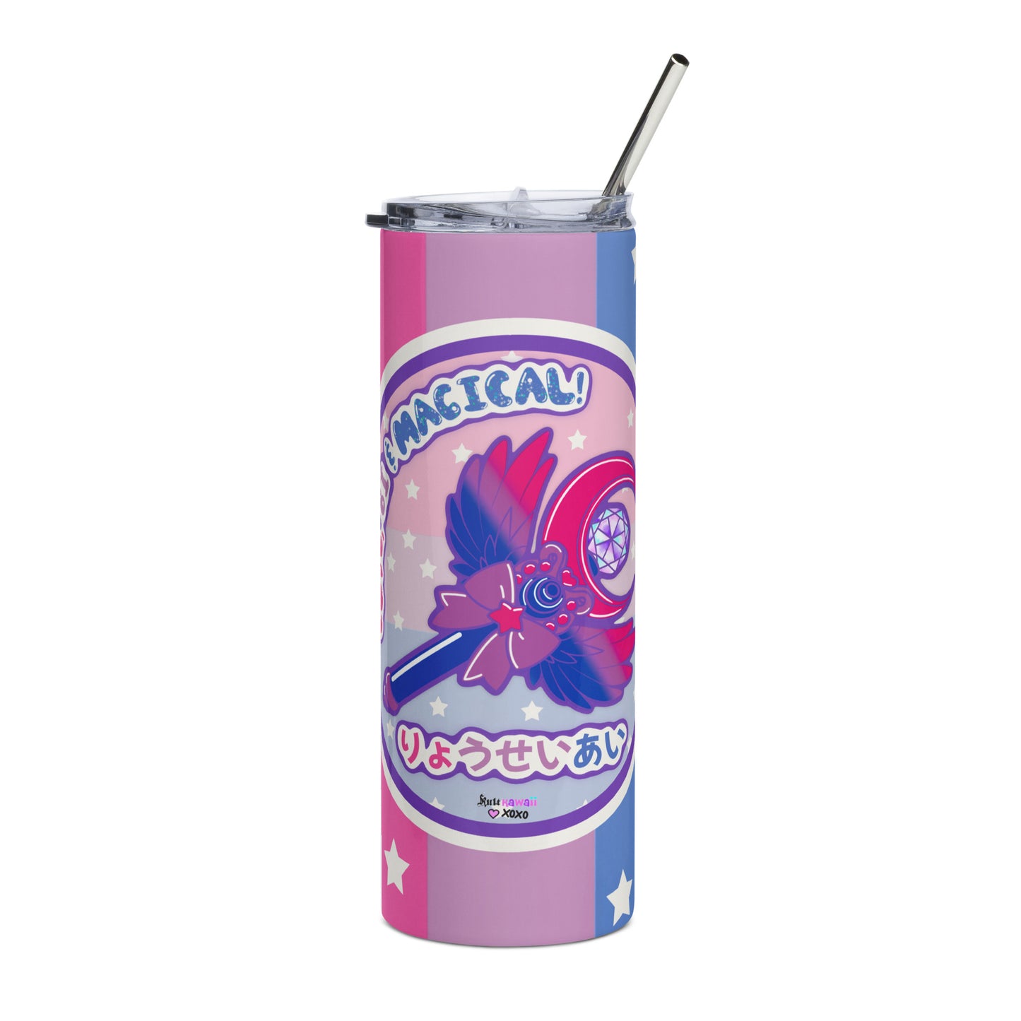 Bisexual Pride Stainless steel tumbler