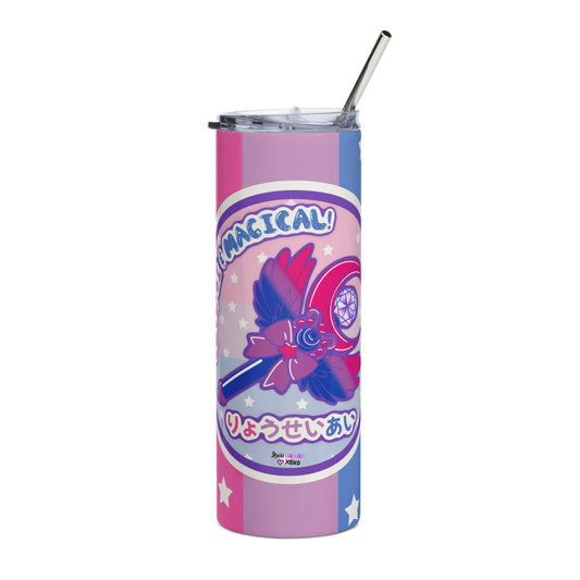 Bisexual Pride Stainless steel tumbler