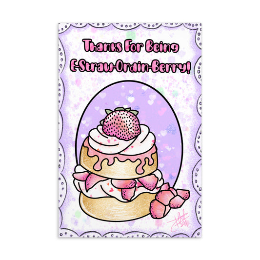 E-Straw-Ordin-Berry Postcard