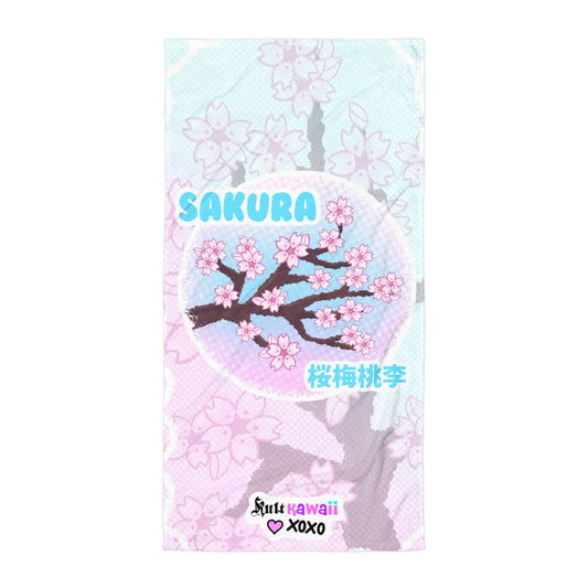 Sakura Blossoms Beach Towel