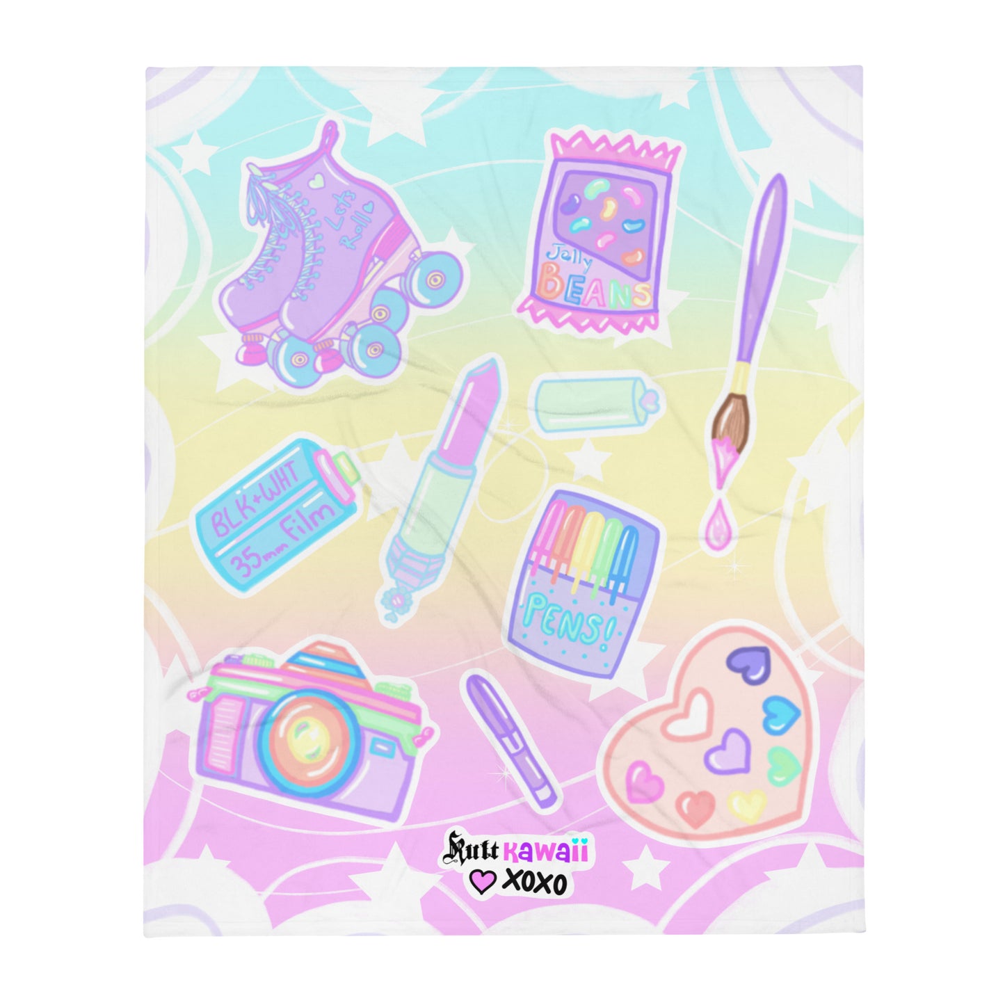 Pastel Vibes Throw Blanket