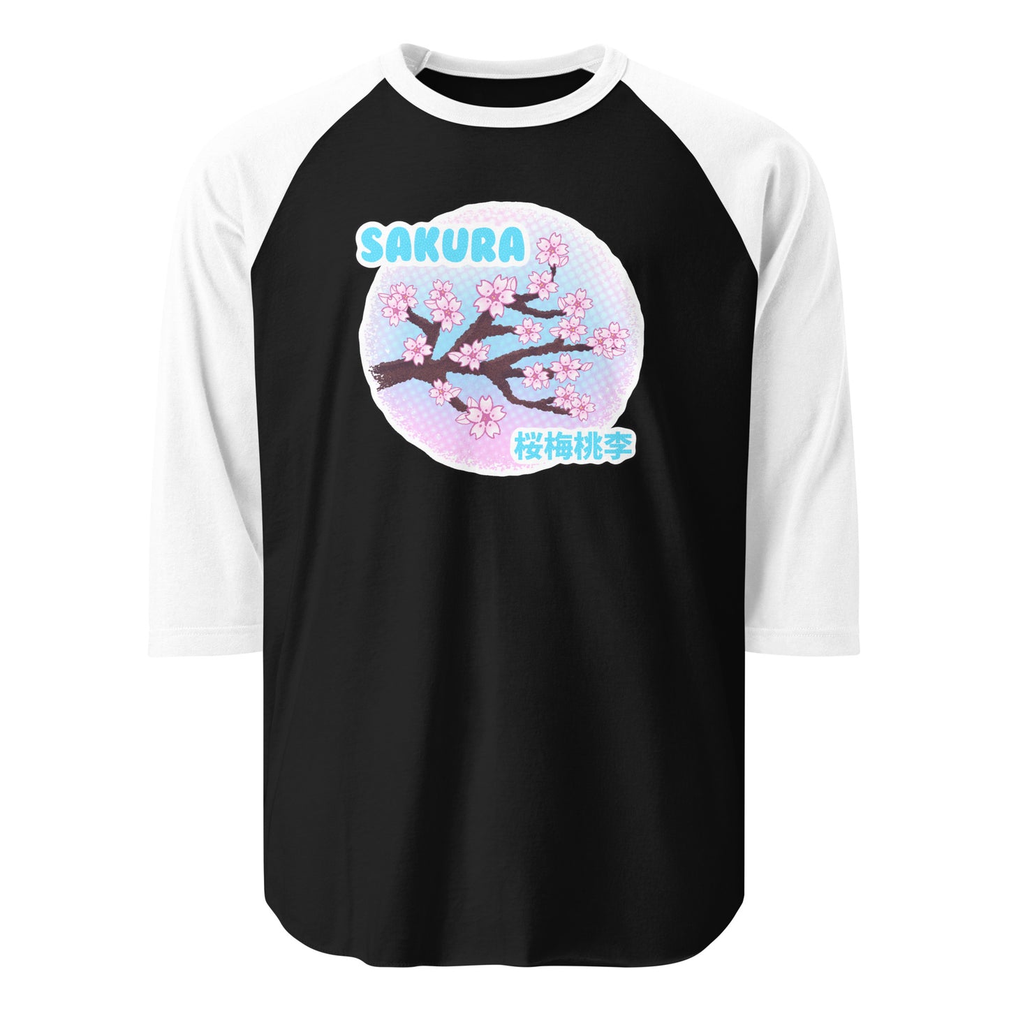 Sakura 3/4 sleeve raglan shirt