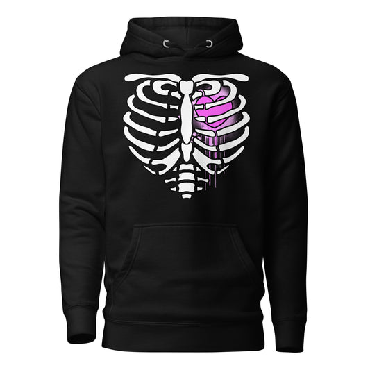 Bone Heart Unisex Hoodie