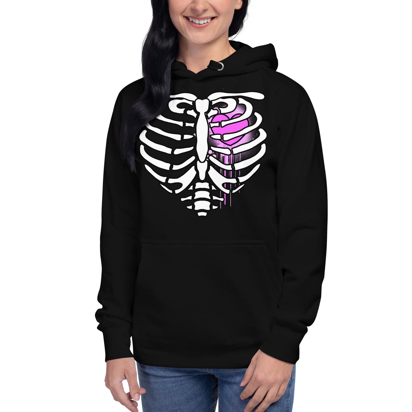 Bone Heart Unisex Hoodie