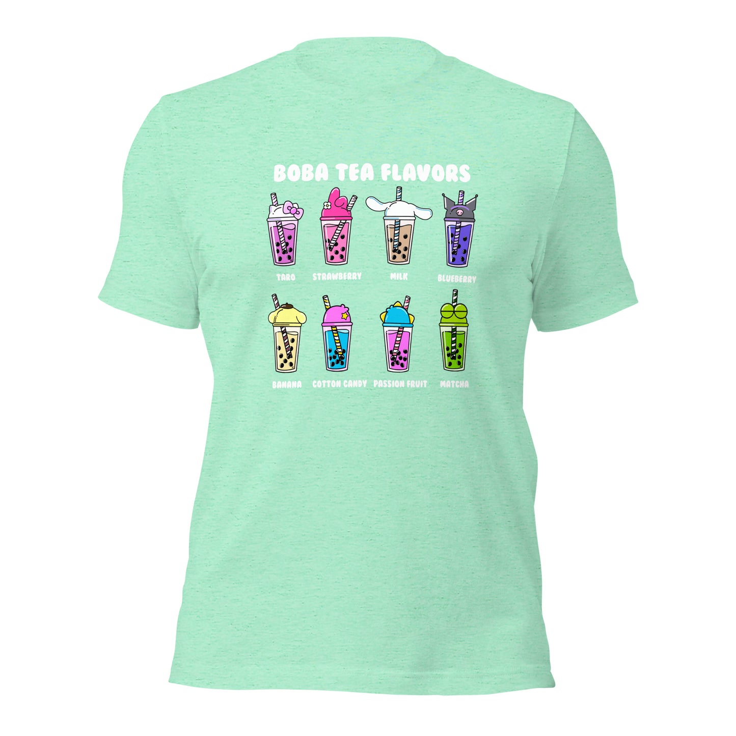 Boba Tea Flavors Unisex t-shirt