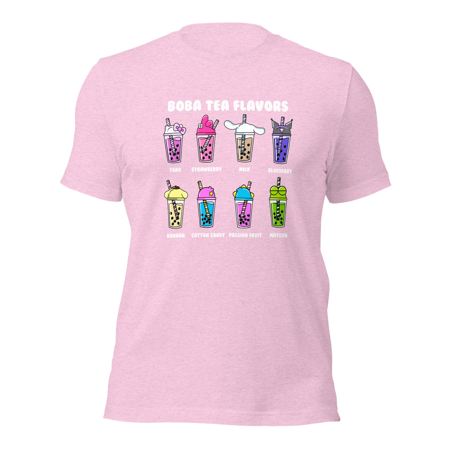 Boba Tea Flavors Unisex t-shirt