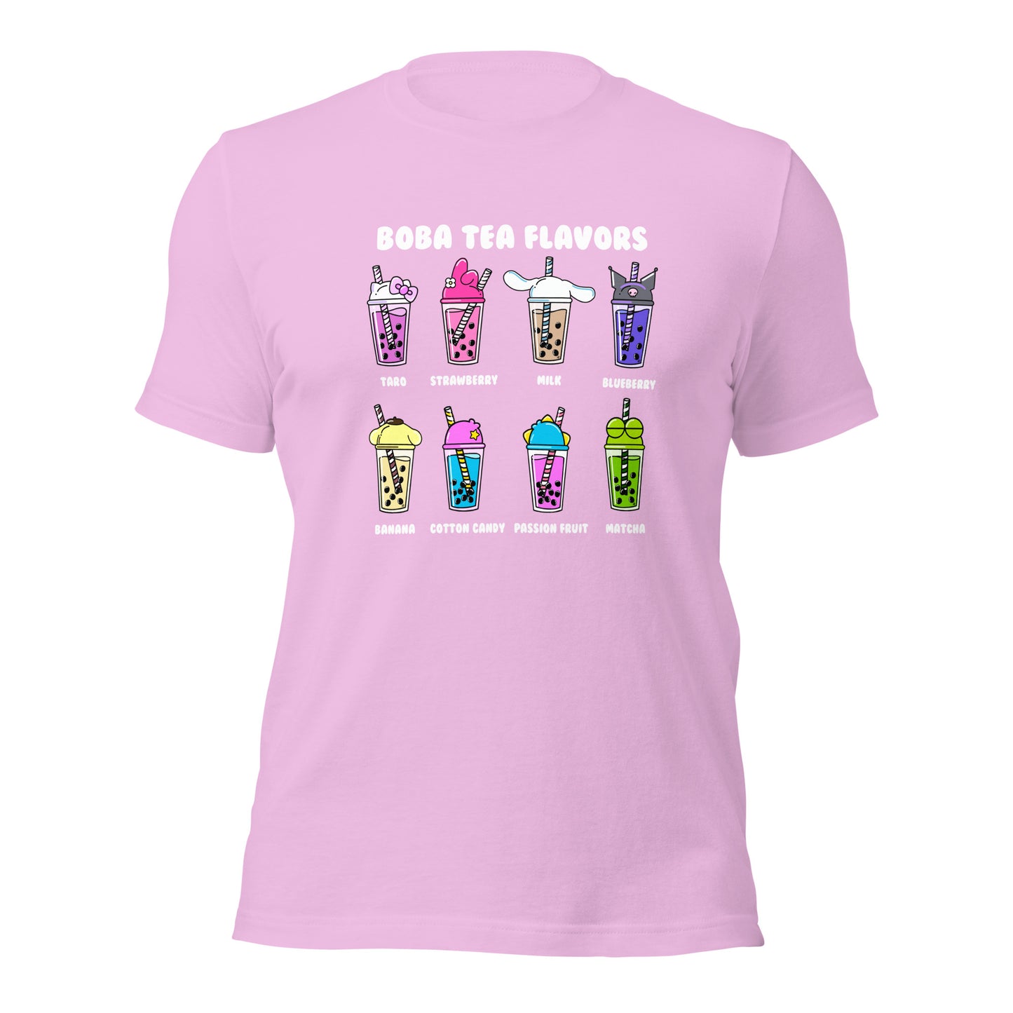 Boba Tea Flavors Unisex t-shirt